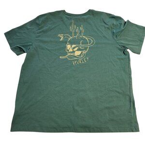 Hurley Everyday Explorer T-Shirt Rattlesnake Skull RIP Hurley‎ Blue Mens 2XL NEW